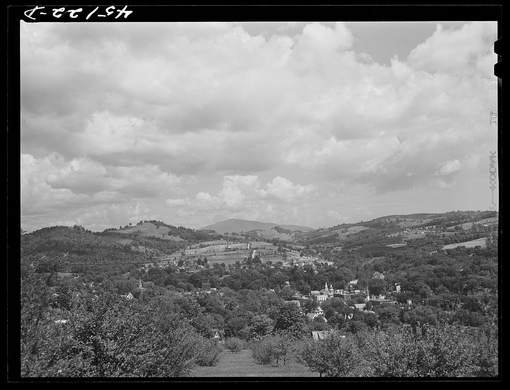 General view of Springfield, Vermont. Sourced from the Library of Congress.