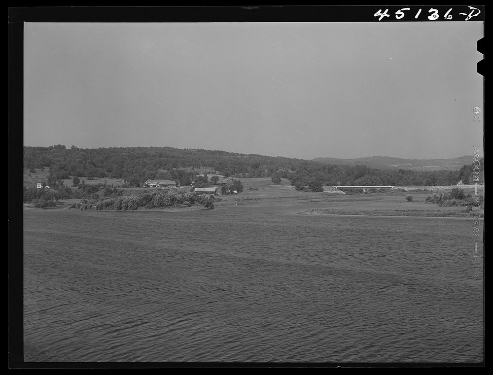 The junction of the Connecticut and Black Rivers near Springfield, Vermont. Sourced from the Library of Congress.
