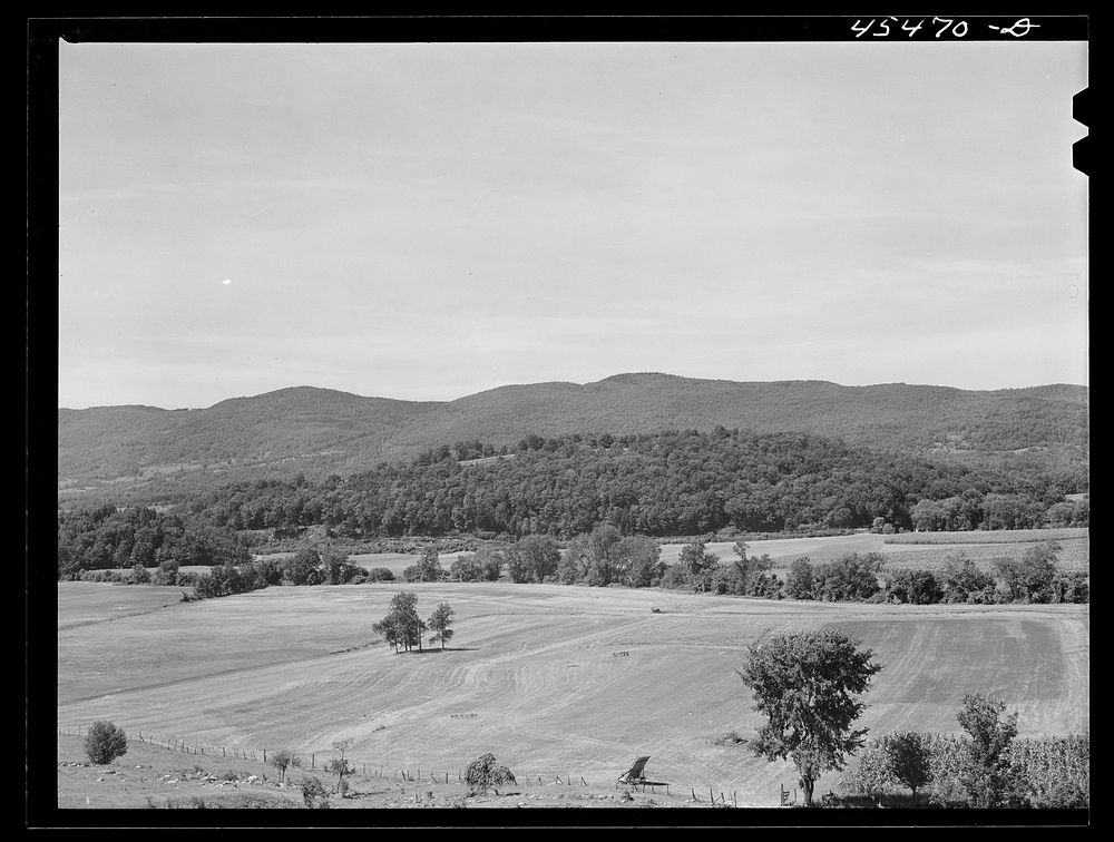 Farm county near Springfield, Vermont. Sourced from the Library of Congress.