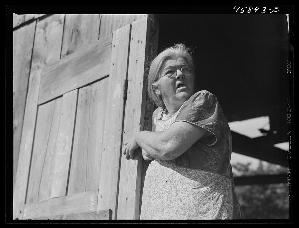 [Untitled photo, possibly related to: Franklin County, Vermont. A farm woman who, with her family, lives in a barn]. Sourced…