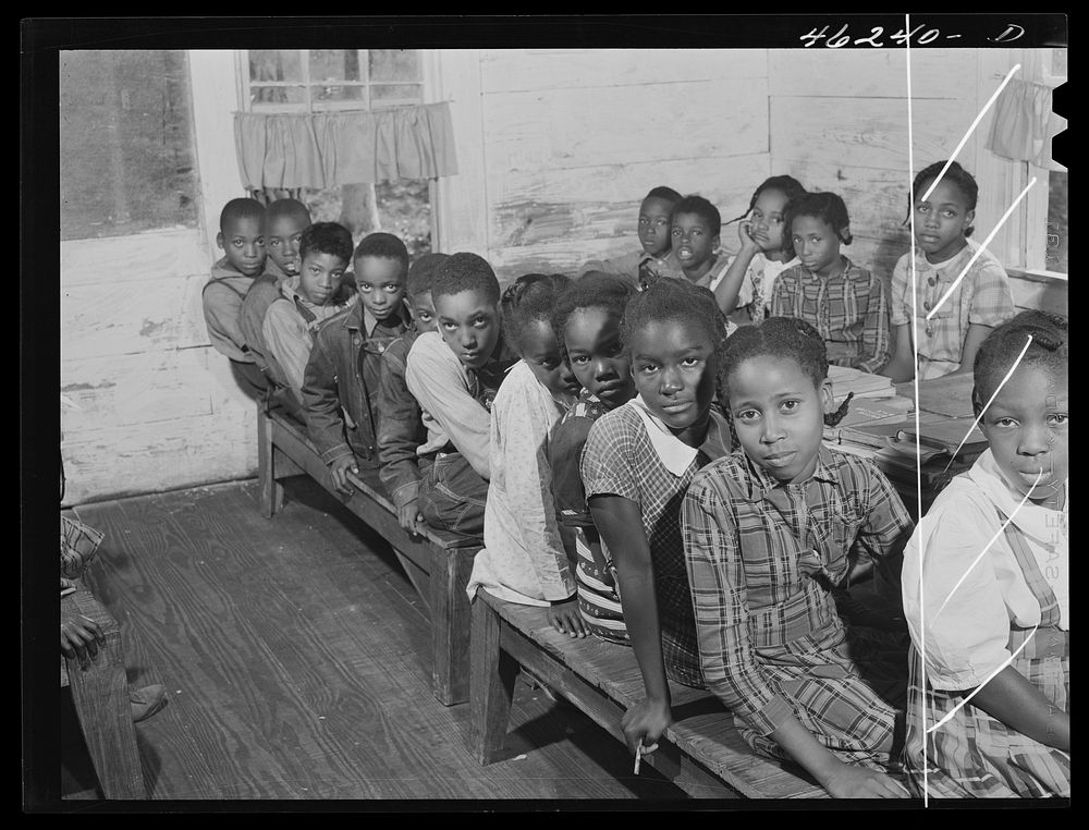 Siloam, Greene County, Georgia. The  school. Sourced from the Library of Congress.