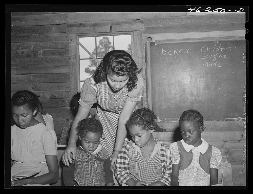 [Untitled photo, possibly related to: Veazy, Greene County, Georgia. The one-teacher  school in Veazy, south of Greensboro].…