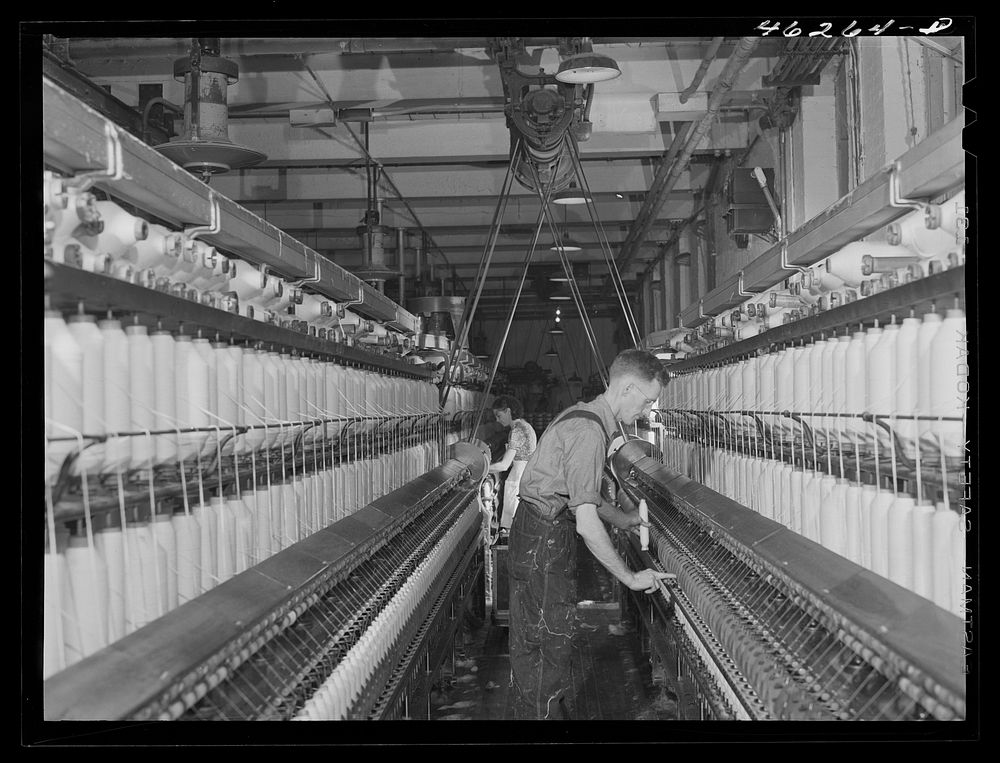 Greensboro, Greene County, Georgia. In the Mary-Leila cotton mill. Sourced from the Library of Congress.