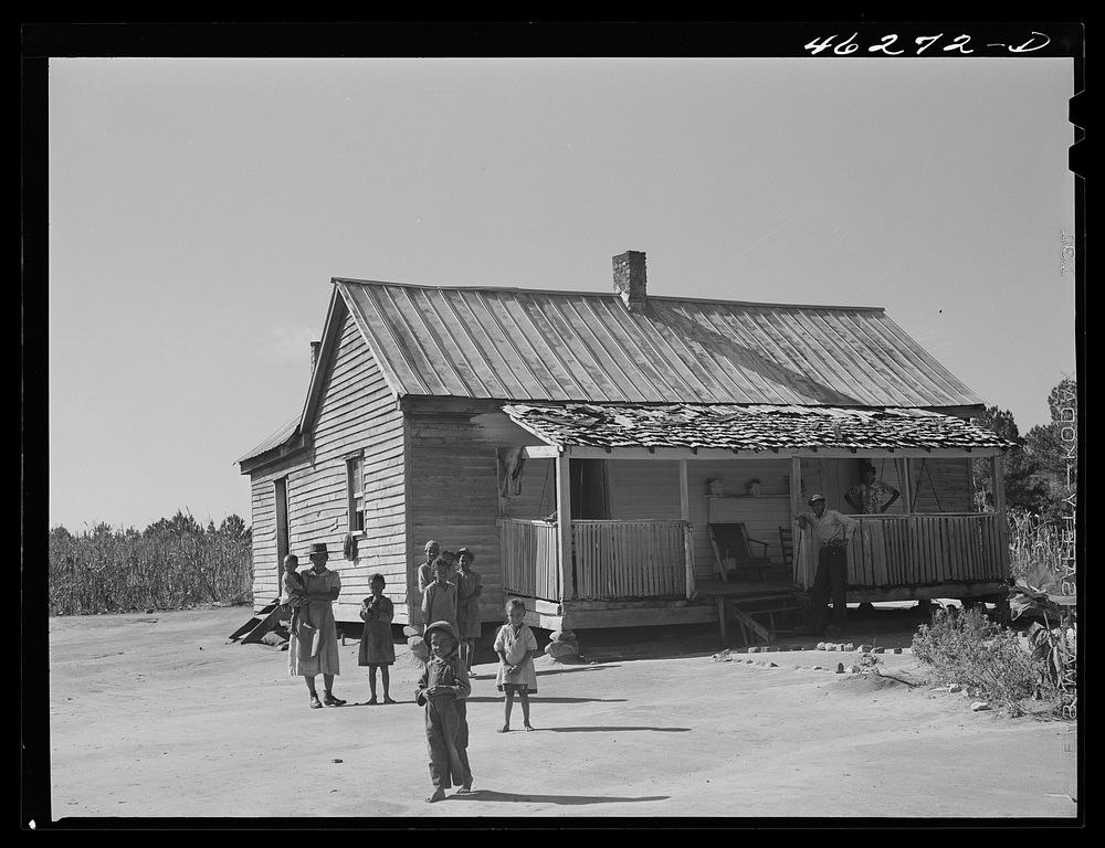 [Untitled photo, possibly related to: Oakland community, Greene County, Georgia. (vicinity). The family of Gus Wright, FSA…