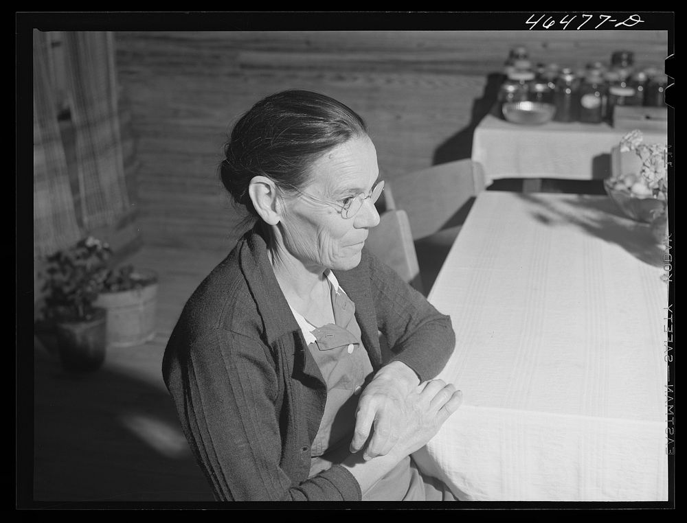 Mrs. Lloyd Clements, FSA (Farm Security Administration) borrower living on the Jackson place. Near Mosquito crossing, Greene…
