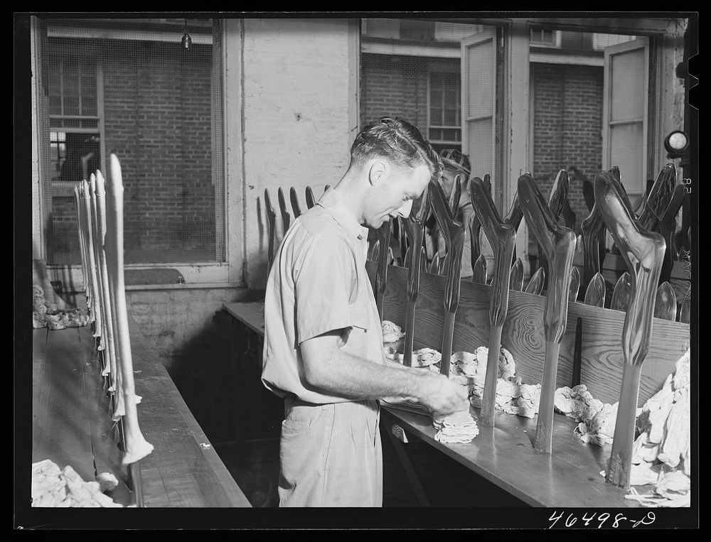 Sock driers at the hoisery mill in Greene County, Georgia. Sourced from the Library of Congress.