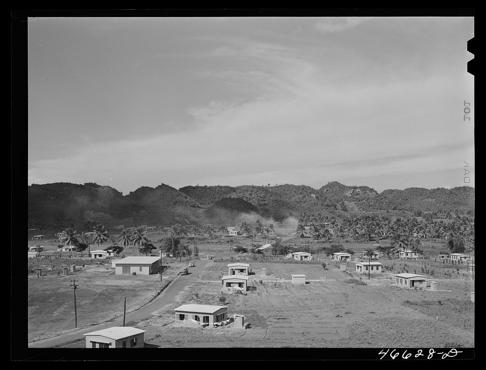 Manati, Puerto Rico. Federal housing project. Sourced from the Library of Congress.