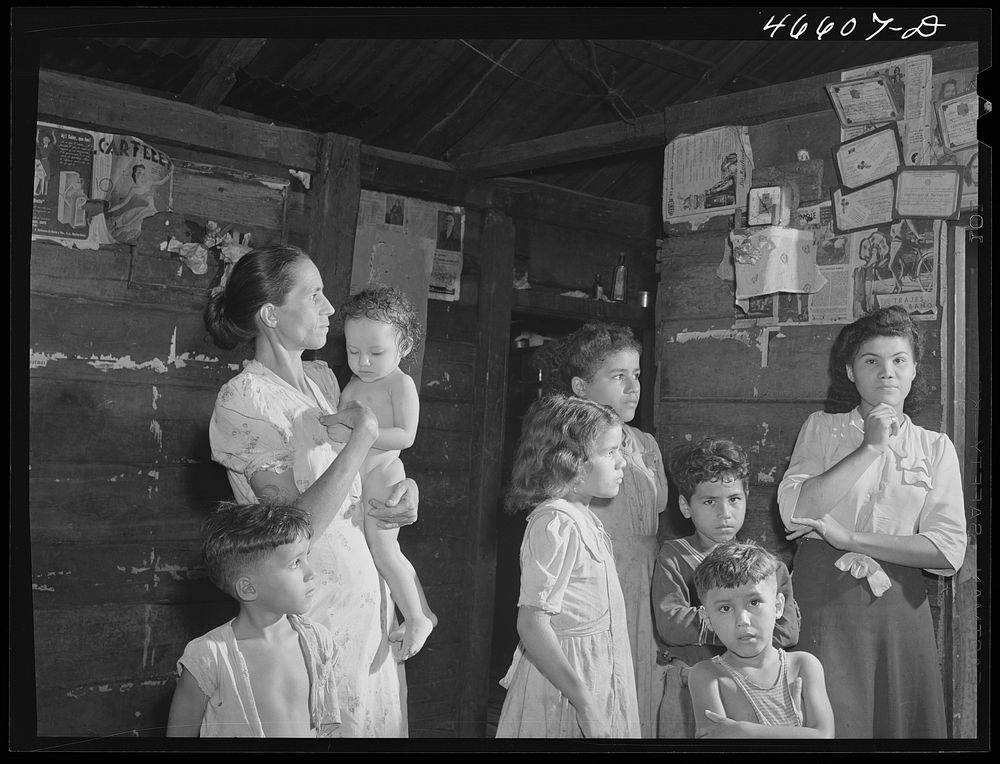 Manati, Puerto Rico (vicinity). Family of a FSA (Farm Security Administration) borrower. Sourced from the Library of…