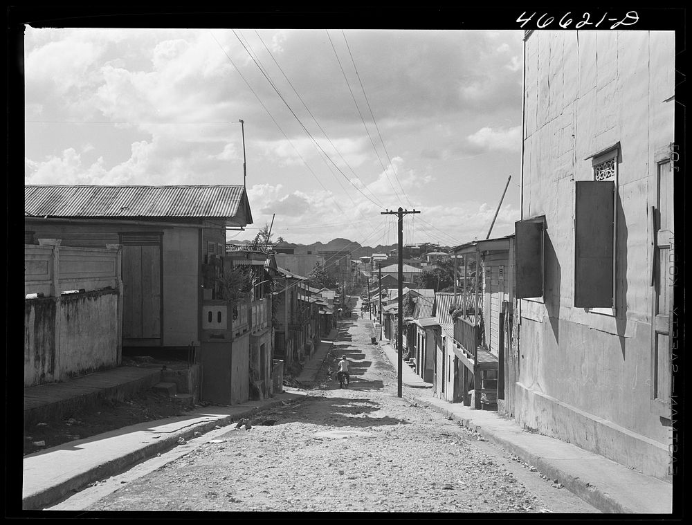 [Untitled photo, possibly related to: Manati, Puerto Rico (vicinity). A slum area]. Sourced from the Library of Congress.