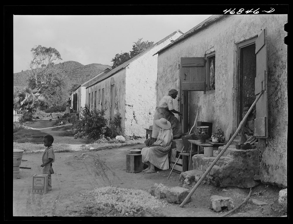 [Untitled photo, possibly related to: Christiansted, Saint Croix Island, Virgin Islands (vicinity). Old  women who live in…