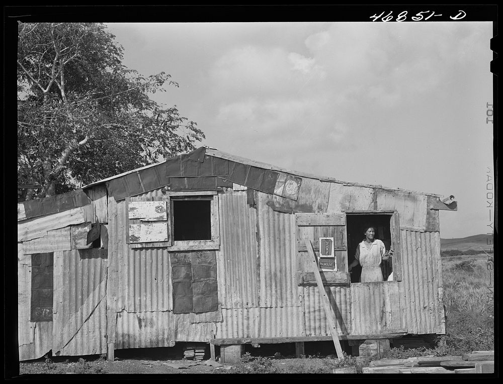 Christiansted, Saint Croix Island, Virgin Islands (vicinity). Farmhouse constructed with FSA (Farm Security Administration)…