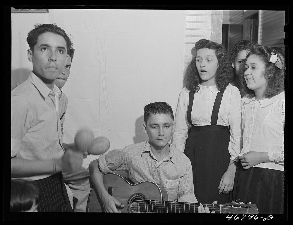 [Untitled photo, possibly related to: Corozal, Puerto Rico (vicinity). At a party for FSA (Farm Security Administration)…