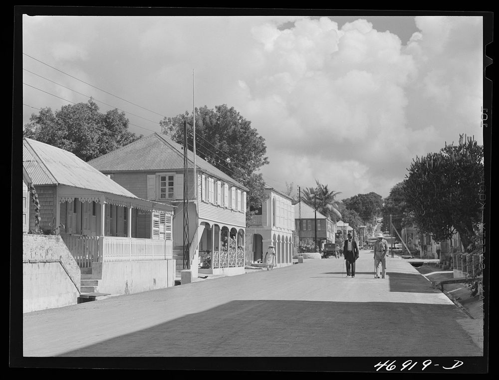 Frederiksted, Saint Croix Island, Virgin Islands. Street. Sourced from the Library of Congress.