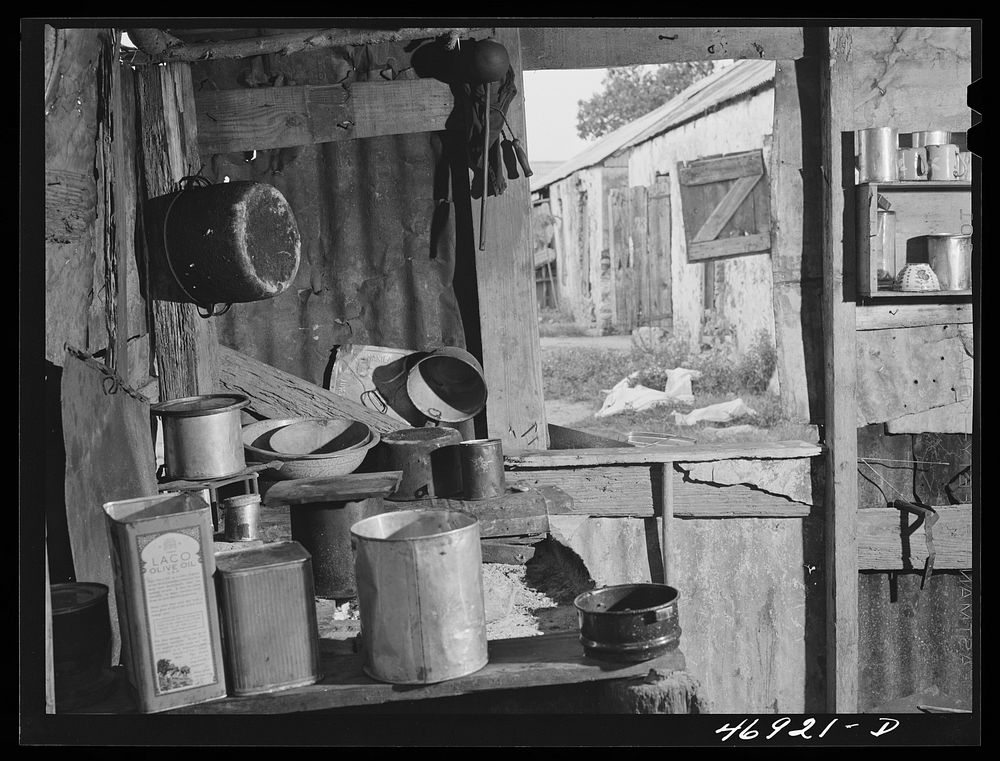 Williams, Saint Croix Island, Virgin Islands. A kitchen in one of the houses. Sourced from the Library of Congress.