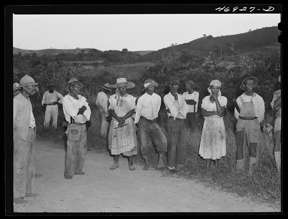 La Valle, Saint Croix Island, Virgin Islands. At a FSA (Farm Security Administration) group meeting. Sourced from the…