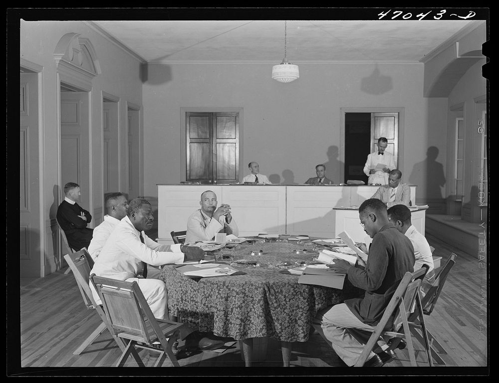 Christiansted, Saint Croix Island, Virgin Islands. Municipal council of Saint Croix in session. Sourced from the Library of…