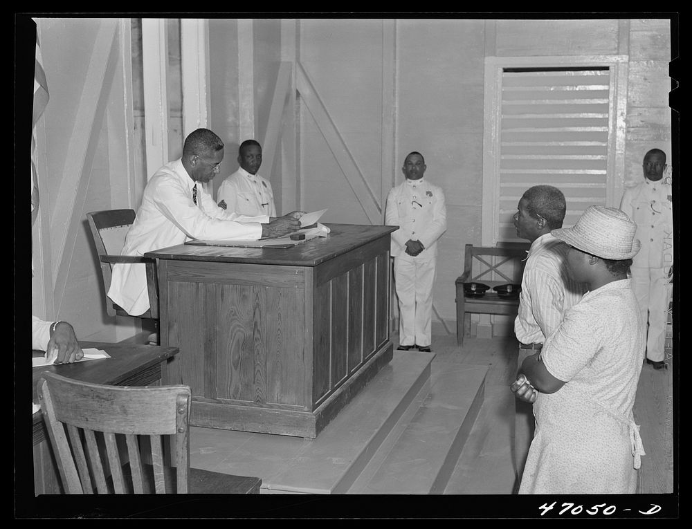 Frederiksted, Saint Croix, Virgin Islands. Court day. Sourced from the Library of Congress.