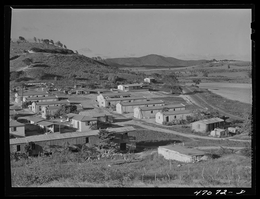 Bethlehem, Saint Croix Island, Virgin Islands (vicinity). One of the villages, formerly slave quarters, reconditioned by the…