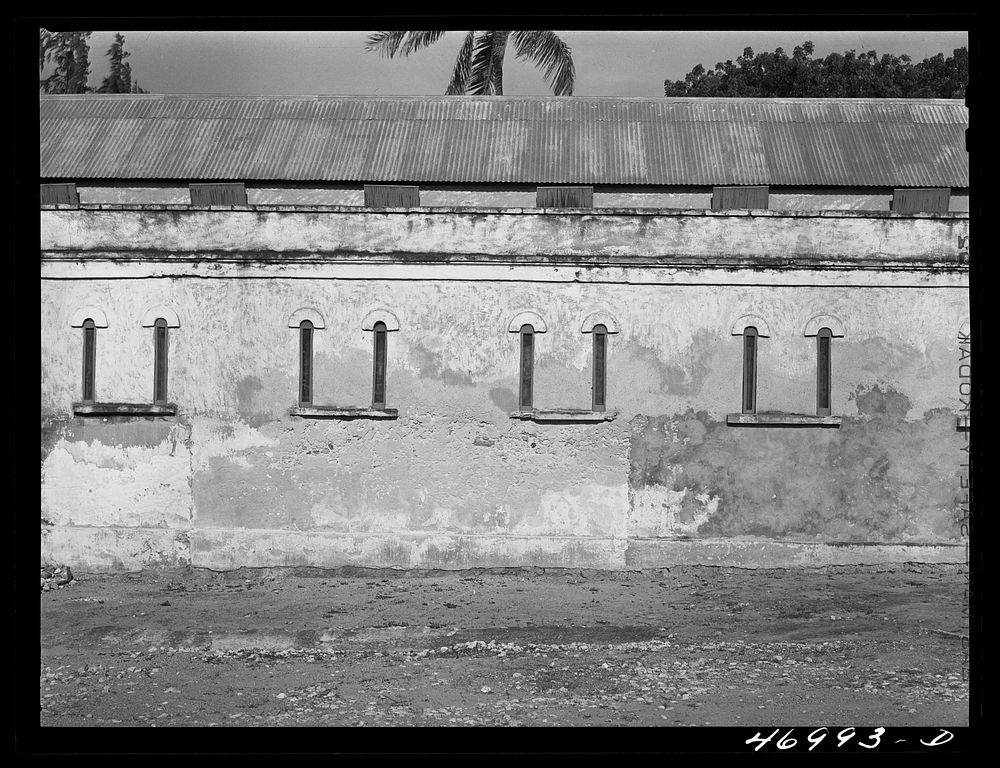 Christiansted, Saint Croix Island, Virgin Islands. Walls of the prison. Sourced from the Library of Congress.