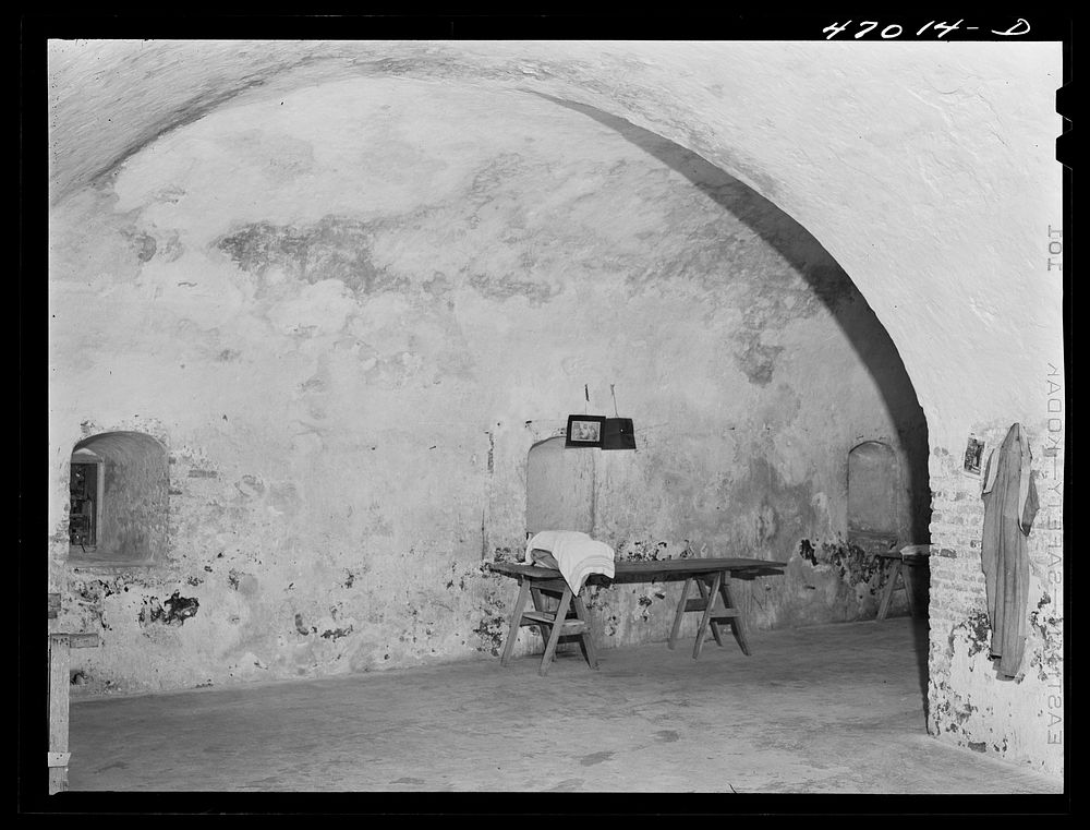 Frederiksted, Saint Croix Island, Virgin Islands. Part of the old fort used as a jail. Sourced from the Library of Congress.