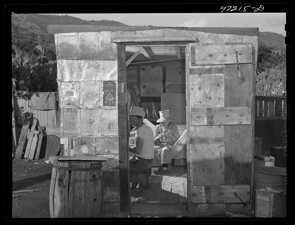 French village, a small settlement on Saint Thomas Island, Virgin Islands. A house in the French village, a small…