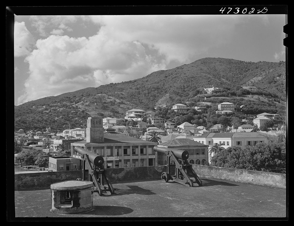 Charlotte Amalie, Saint Thomas Island, Virgin Islands. Charlotte Amalie, seen from the top of the old fort. Sourced from the…