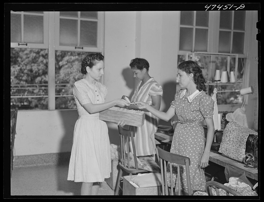 [Untitled photo, possibly related to: Rio Piedras, Puerto Rico. Produce for sale at the market]. Sourced from the Library of…