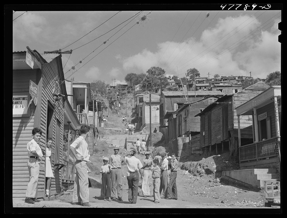 [Untitled photo, possibly related to: Yauco, Puerto Rico. Slum area in the coffee town]. Sourced from the Library of…