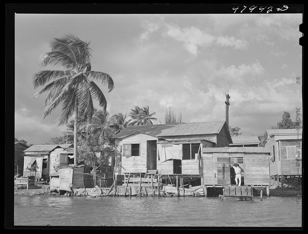 Puerto Real, Puerto Rico. Part of the extremely poor little fishing village on the southwest coast of Puerto Rico. Sourced…