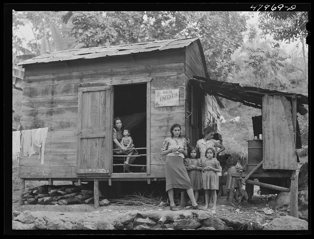 [Untitled photo, possibly related to: San German (vicinity). Farm laborer's family in the hills]. Sourced from the Library…