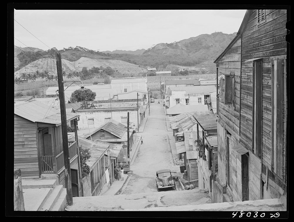 Utuado, Puerto Rico (vicinity). Street in the tobacco town. Sourced from the Library of Congress.