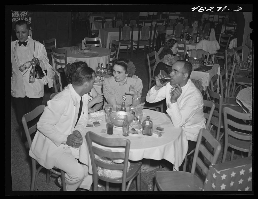 San Juan, Puerto Rico. In the "Escambron" night club. Sourced from the Library of Congress.