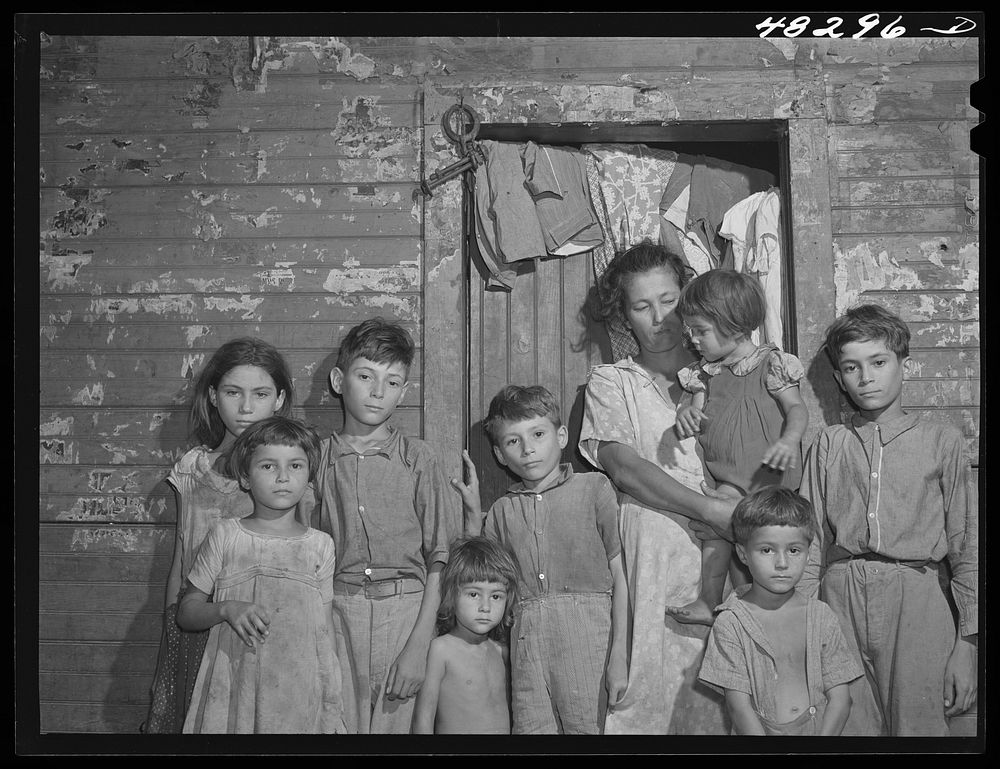 Rio Piedras (vicinity), Puerto Rico. Family of a FSA (Farm Security Administration) borrower. Sourced from the Library of…