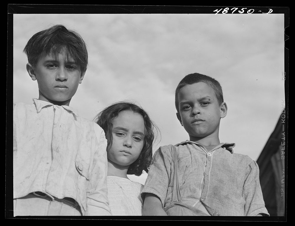 Caguas, Puerto Rico (vicinity). Children of a farm laborer's family. Sourced from the Library of Congress.