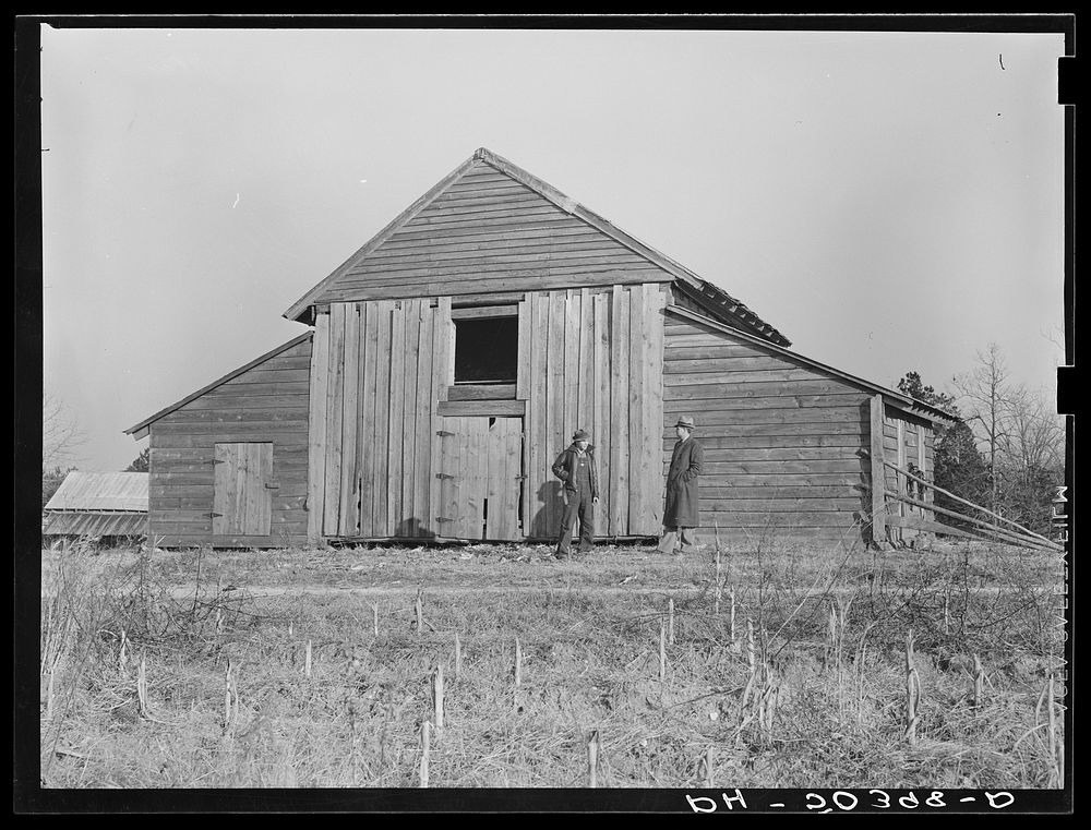 [Untitled photo, possibly related to: Barn being remodeled on farm purchased for rehabilitation client near Raleigh, North…
