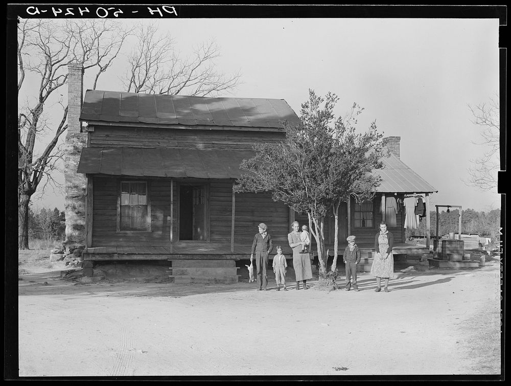 Rehabilitation clients and home purchased for them near Raleigh, North Carolina. Sourced from the Library of Congress.