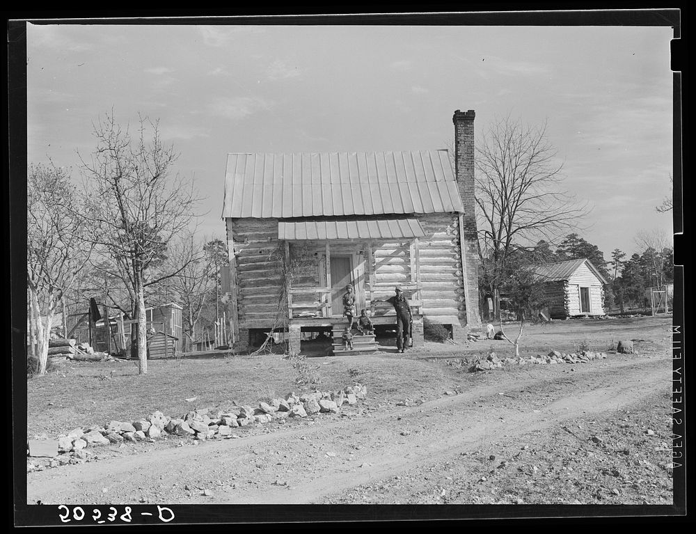 Well kept-up  home on Monticello Road near Columbia, South Carolina. Sourced from the Library of Congress.