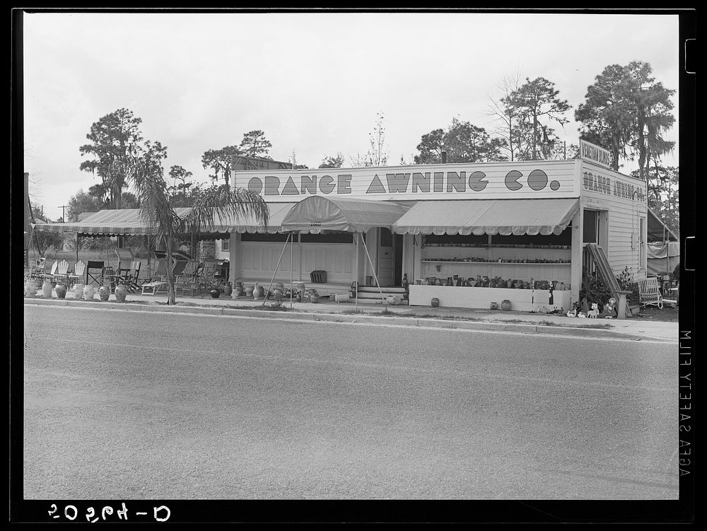 Typical highway tourists shop near Winter Haven, Florida. Sourced from the Library of Congress.