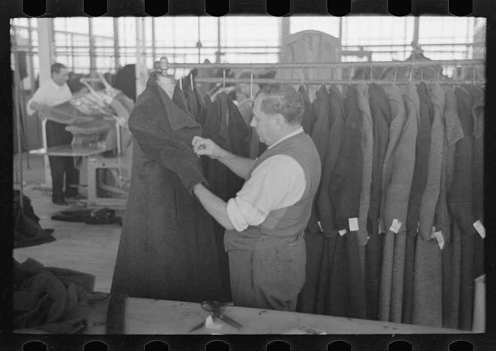 [Untitled photo, possibly related to: Ladies' coats manufactured at the cooperative garment factory, Hightstown, New Jersey]…