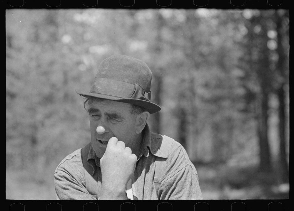 [Untitled photo, possibly related to: Resident of Mansfield, Michigan, an abandoned mining town] by Russell Lee