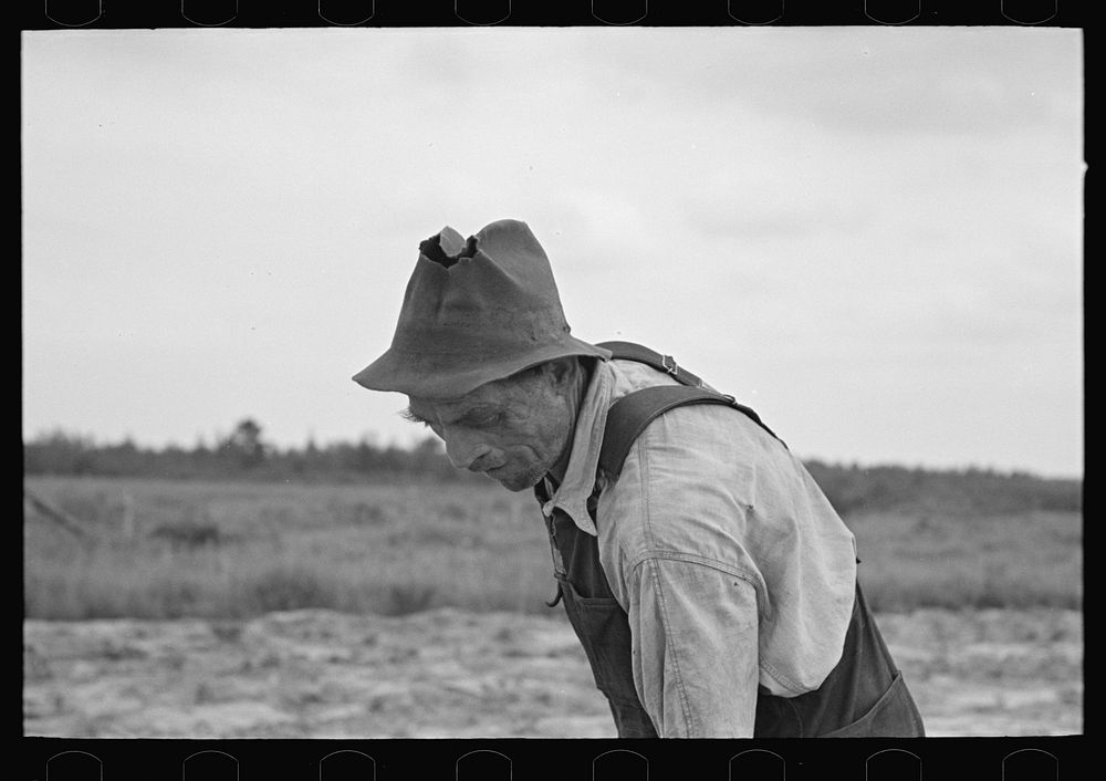 Ben Johnson, farmer of the cut-over lands, near Black River Falls, Wisconsin by Russell Lee