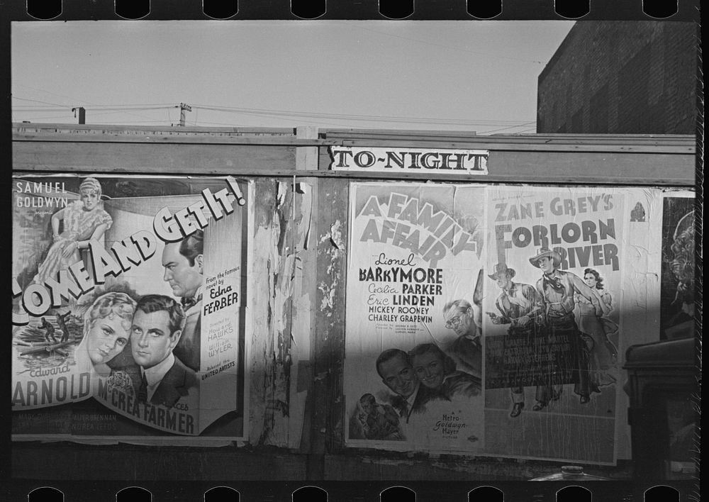 Sign board, Crosby, North Dakota by Russell Lee