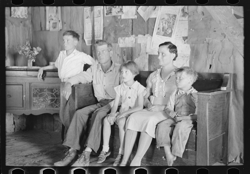 [Untitled photo, possibly related to: Family of FSA (Farm Security Administration) client and former sharecropper. Southeast…