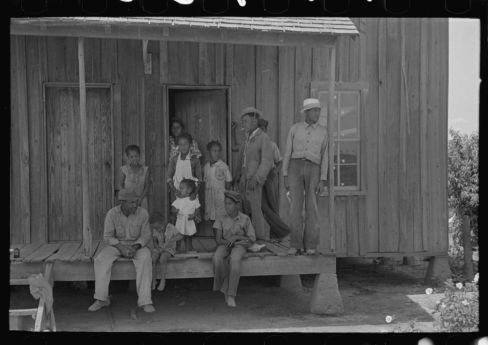 Sharecropper family front porch, New | Free Photo - rawpixel