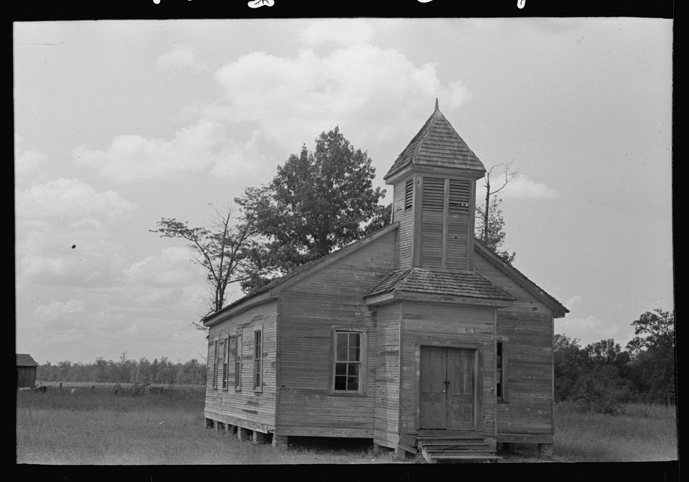  church near Cruger, Mississippi by Russell Lee