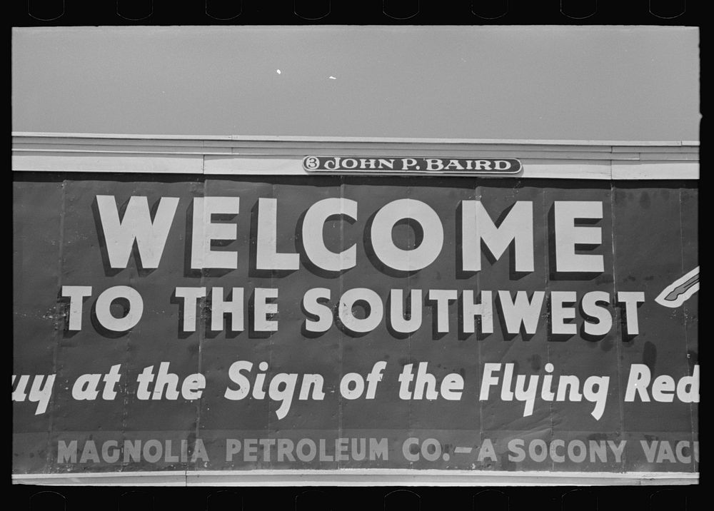 Sign, West Memphis, Arkansas by Russell Lee