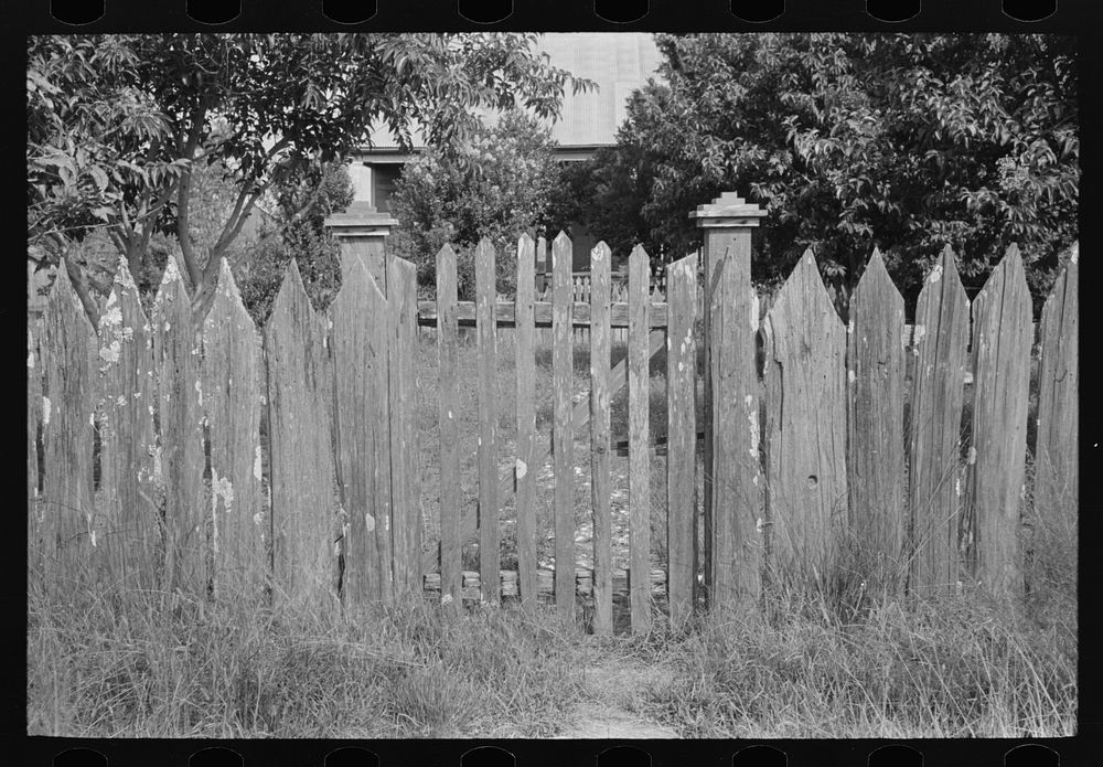 Gate and fence, Paulina, Louisiana by Russell Lee