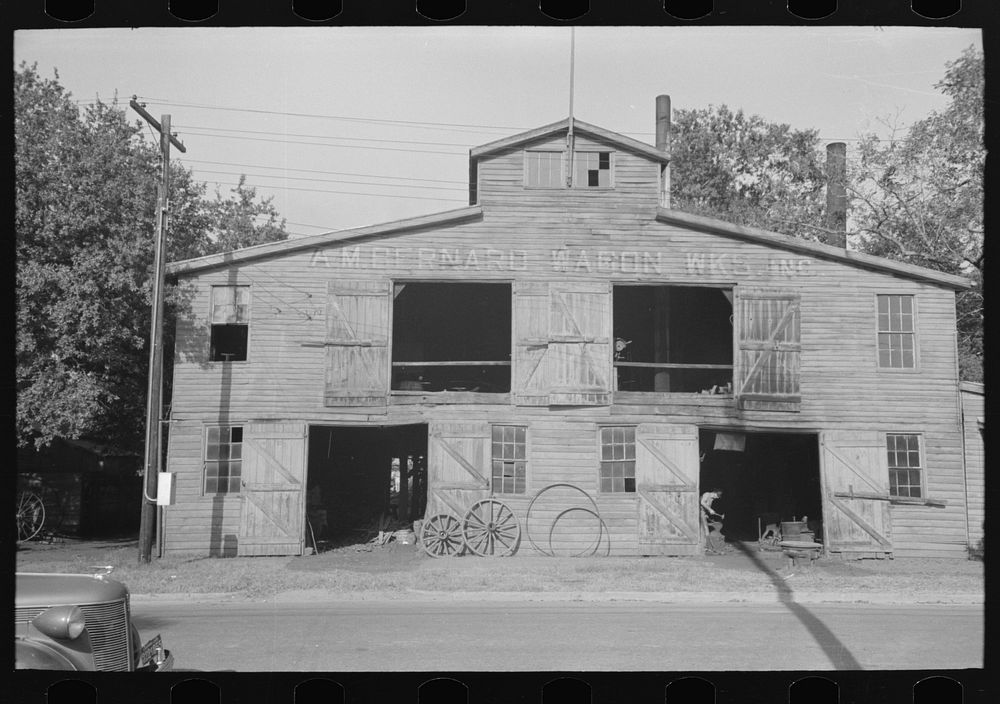 [Untitled photo, possibly related to: Wagon works, New Iberia, Louisiana] by Russell Lee