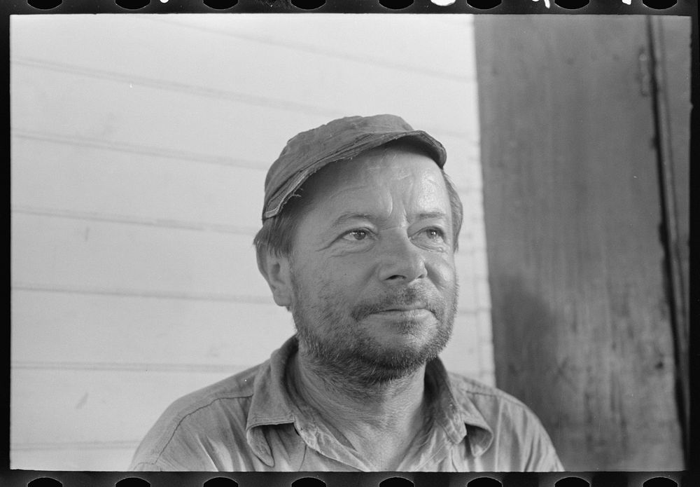 Resident of Olga, Louisiana, a Russian emigrant by Russell Lee