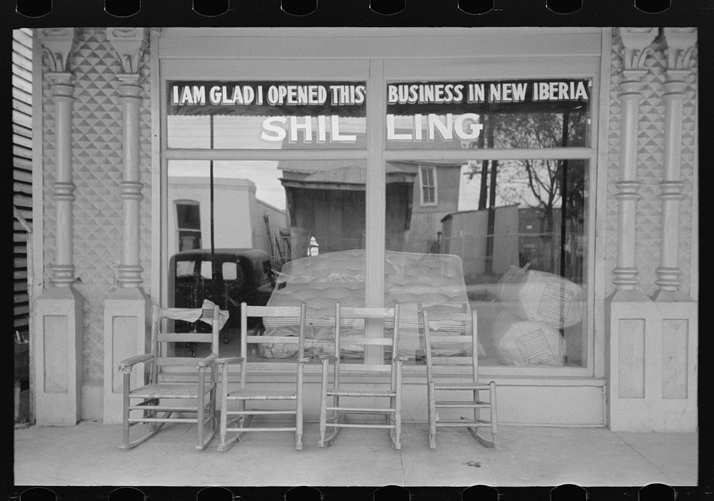 Store, New Iberia, Louisiana by Russell Lee